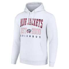 Columbus Blue Jackets Starter Graphic Pullover Hoodie - White | NHL near me