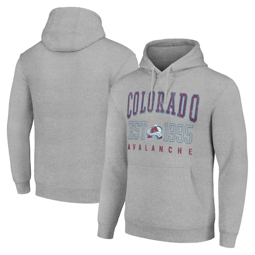 Colorado Avalanche Starter Graphic Pullover Hoodie - Heather Gray | NHL sale