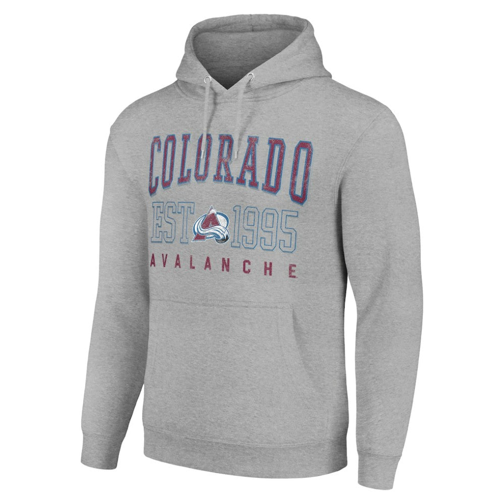 Colorado Avalanche Starter Graphic Pullover Hoodie - Heather Gray | NHL sale