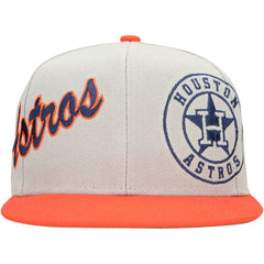 Houston Astros Mitchell & Ness Knock Out Panel Snapback Hat Online
