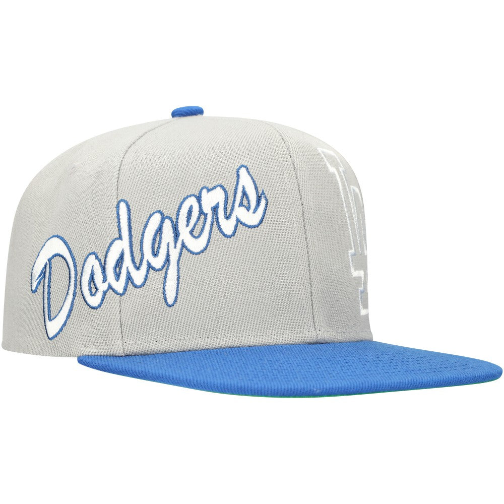 Los Angeles Dodgers Mitchell & Ness Knock Out Panel Snapback Hat Online