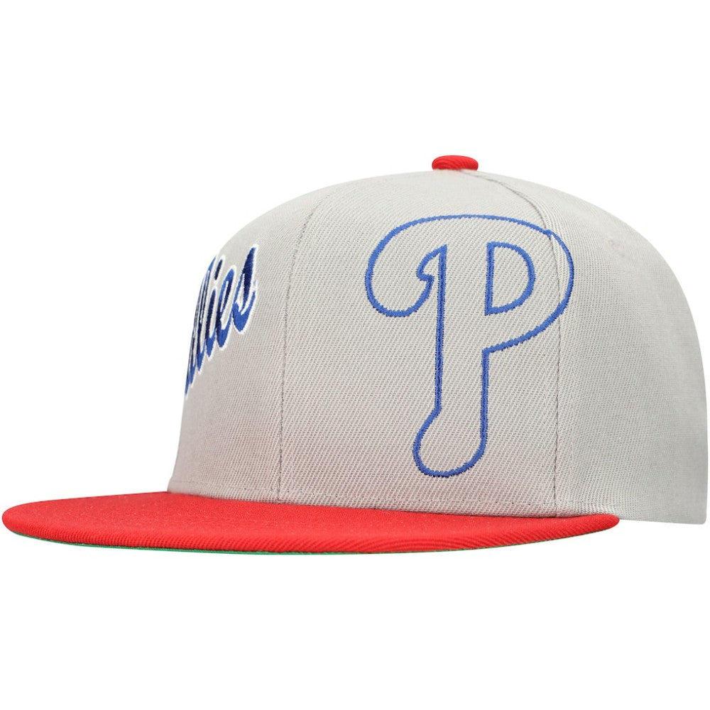 Philadelphia Phillies Mitchell & Ness Knock Out Panel Snapback Hat for sale