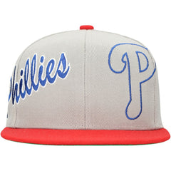 Philadelphia Phillies Mitchell & Ness Knock Out Panel Snapback Hat for sale