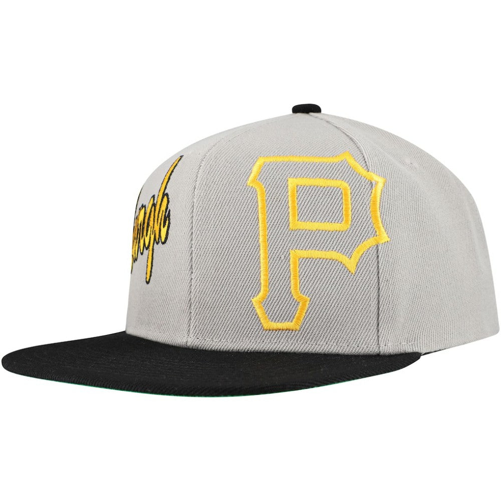 Pittsburgh Pirates Mitchell & Ness Knock Out Panel Snapback Hat for sale