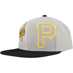 Pittsburgh Pirates Mitchell & Ness Knock Out Panel Snapback Hat for sale