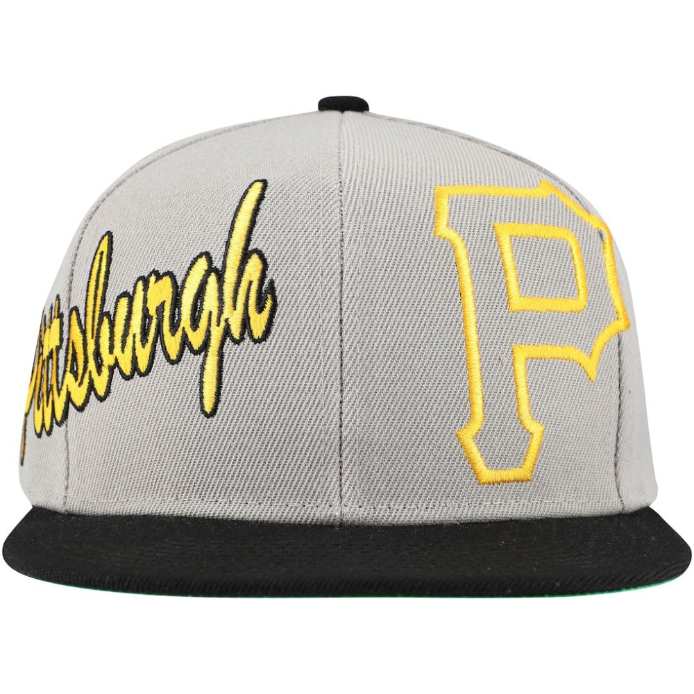Pittsburgh Pirates Mitchell & Ness Knock Out Panel Snapback Hat for sale