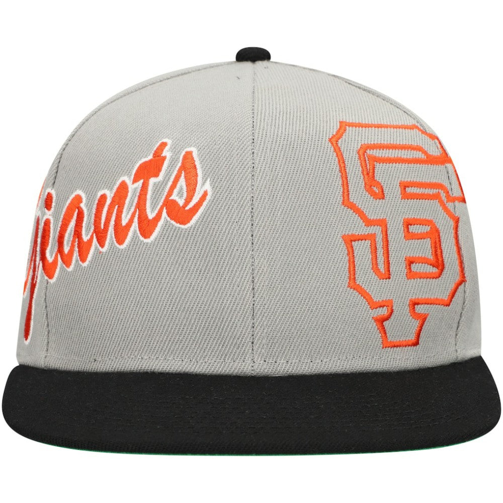 San Francisco Giants Mitchell & Ness Knock Out Panel Snapback Hat Discount