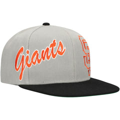 San Francisco Giants Mitchell & Ness Knock Out Panel Snapback Hat Discount