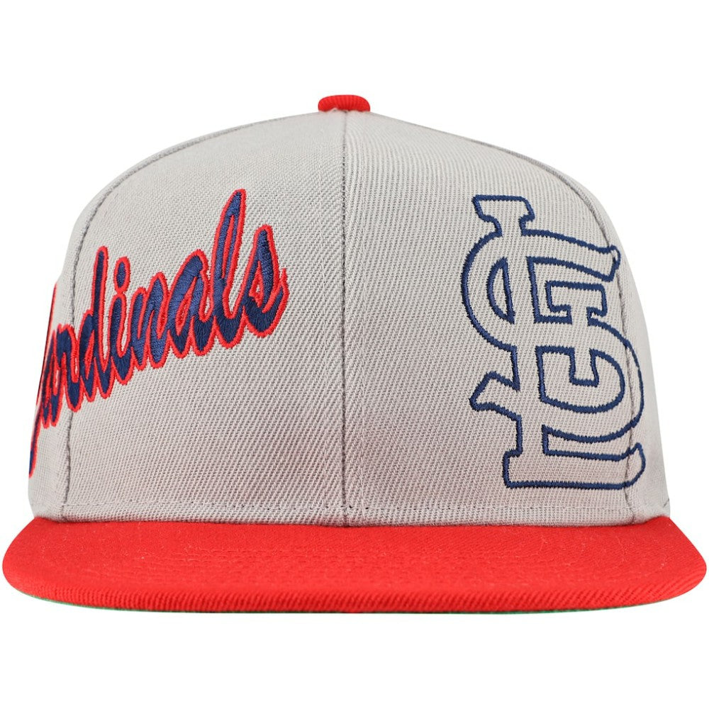 St. Louis Cardinals Mitchell & Ness Knock Out Panel Snapback Hat Online