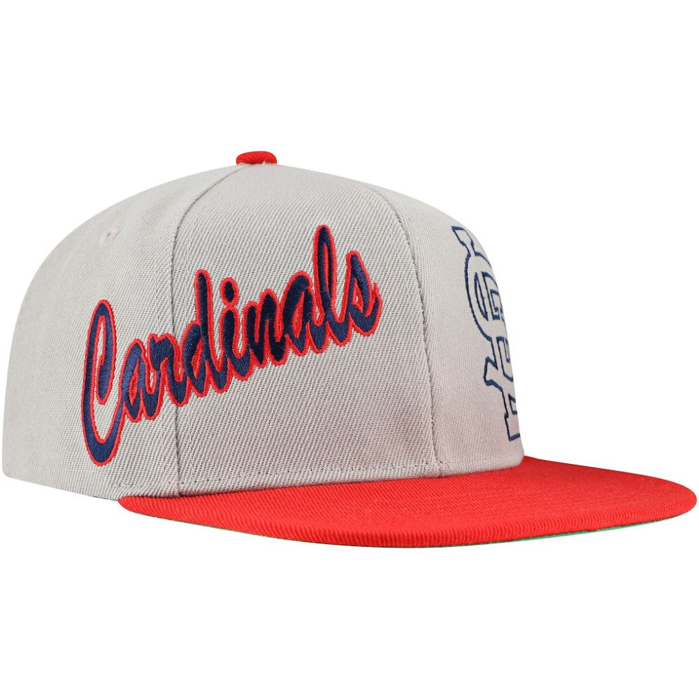 St. Louis Cardinals Mitchell & Ness Knock Out Panel Snapback Hat Online