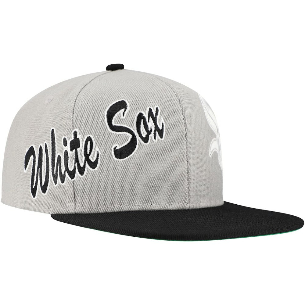 Chicago White Sox Mitchell & Ness Knock Out Panel Snapback Hat Discount