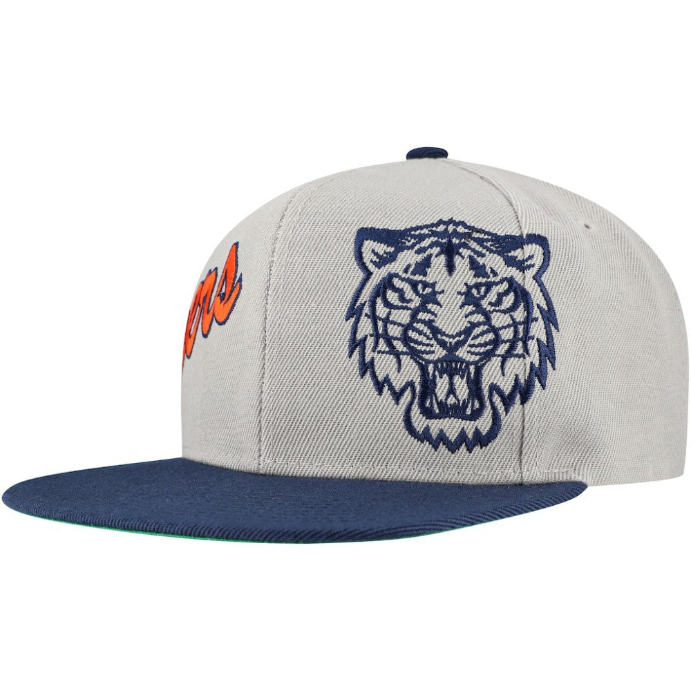Detroit Tigers Mitchell & Ness Knock Out Panel Snapback Hat Online
