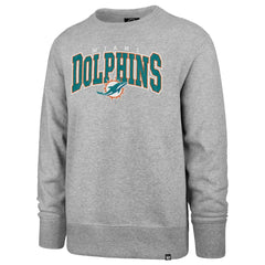Miami Dolphins '47 Varsity Block Headline Pullover Sweatshirt - Gray - 47 brand