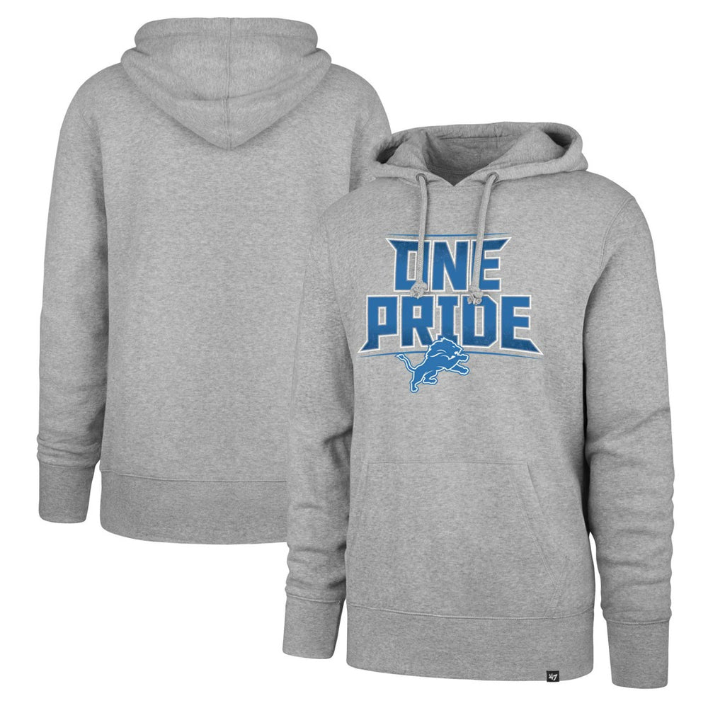 Detroit Lions '47 Regional Headline Pullover Hoodie - Gray - 47 brand