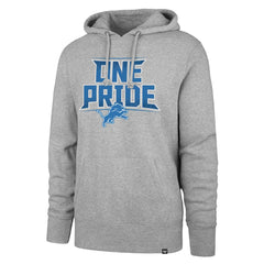 Detroit Lions '47 Regional Headline Pullover Hoodie - Gray - 47 brand