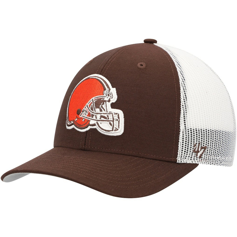 Cleveland Browns '47 Trucker Snapback Hat - Brown/White - 47 brand