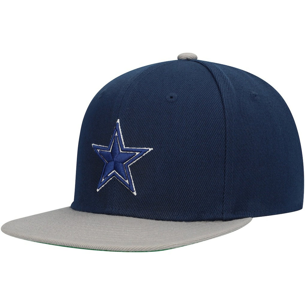 Dallas Cowboys Youth Two-Tone Snapback Hat - Navy/Silver - Mitchell & Ness