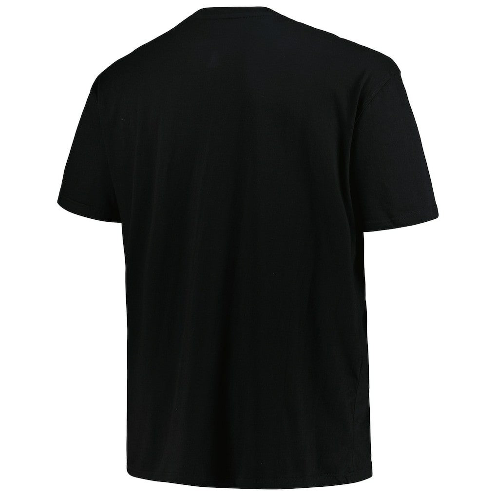 Mitchell & Ness Atlanta Hawks Big & Tall Hardwood Classics Vintage Logo T-Shirt Black