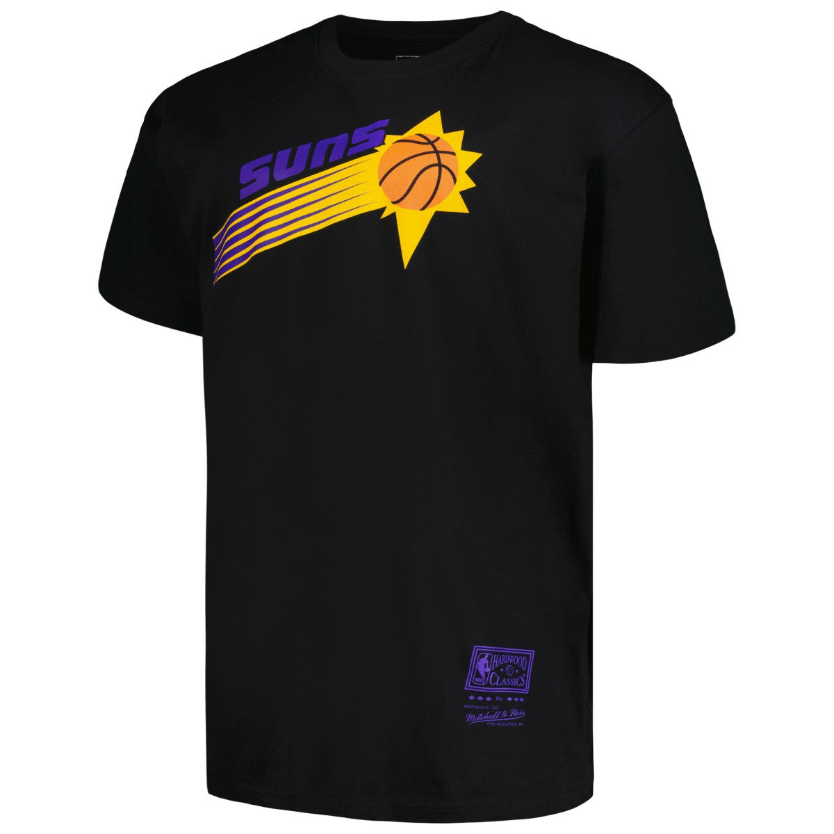 Mitchell & Ness Phoenix Suns Big & Tall Hardwood Classics Vintage Logo T-Shirt Black