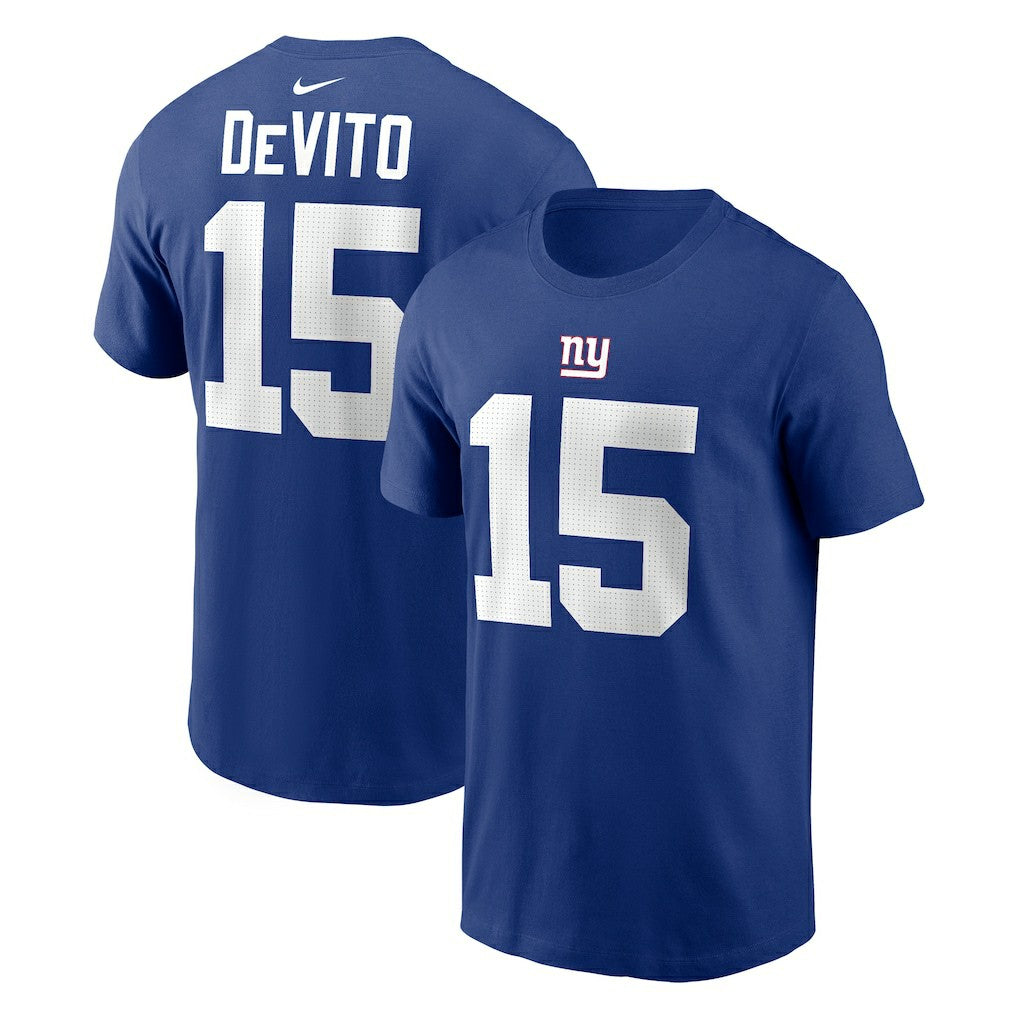 Tommy DeVito New York Giants Name & Number T-Shirt - Royal - Nike