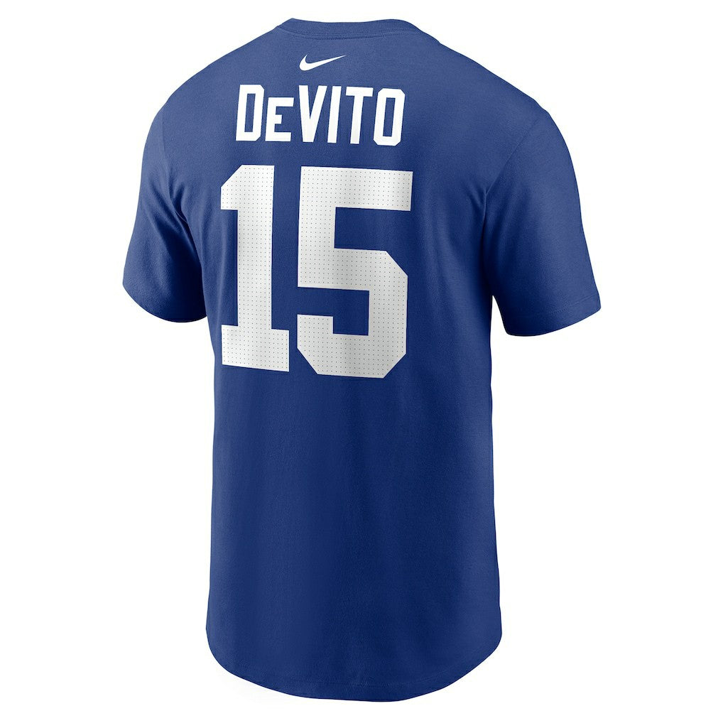 Tommy DeVito New York Giants Name & Number T-Shirt - Royal - Nike