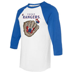 Texas Rangers Tiny Turnip Unisex Butterfly Glove 3/4-Sleeve Raglan T-Shirt Outlet