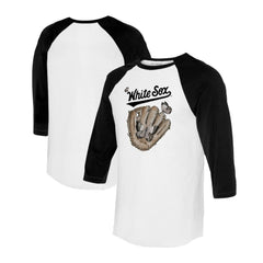 Chicago White Sox Tiny Turnip Unisex Butterfly Glove 3/4-Sleeve Raglan T-Shirt for sale