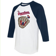 Cleveland Guardians Tiny Turnip Unisex Butterfly Glove 3/4-Sleeve Raglan T-Shirt Sale