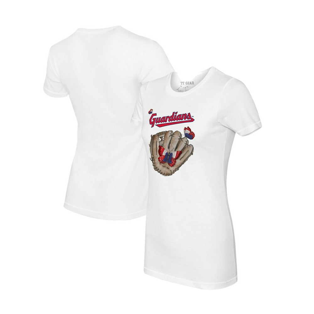 Cleveland Guardians Tiny Turnip Women's Butterfly Glove T-Shirt Sale