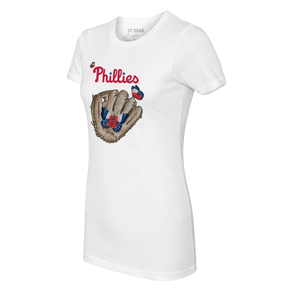 Philadelphia Phillies Tiny Turnip Women's Butterfly Glove T-Shirt Discount
