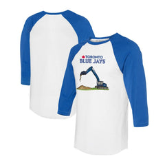 Toronto Blue Jays Tiny Turnip Unisex Excavator 3/4-Sleeve Raglan T-Shirt Online
