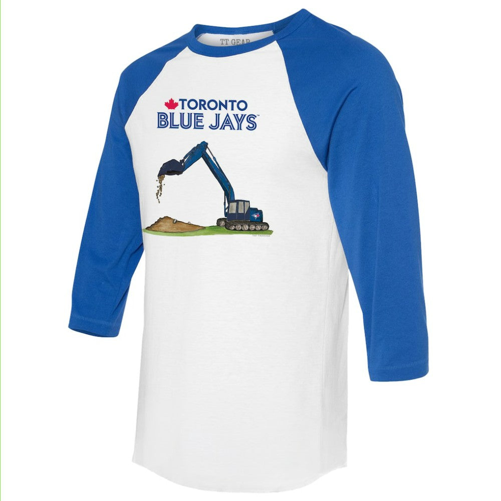 Toronto Blue Jays Tiny Turnip Unisex Excavator 3/4-Sleeve Raglan T-Shirt Online