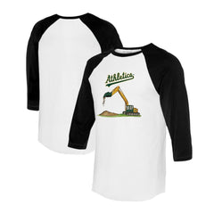 Athletics Tiny Turnip Unisex Excavator 3/4-Sleeve Raglan T-Shirt for sale