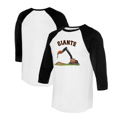 San Francisco Giants Tiny Turnip Unisex Excavator 3/4-Sleeve Raglan T-Shirt Near Me
