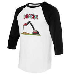 Arizona Diamondbacks Tiny Turnip Unisex Excavator 3/4-Sleeve Raglan T-Shirt Online