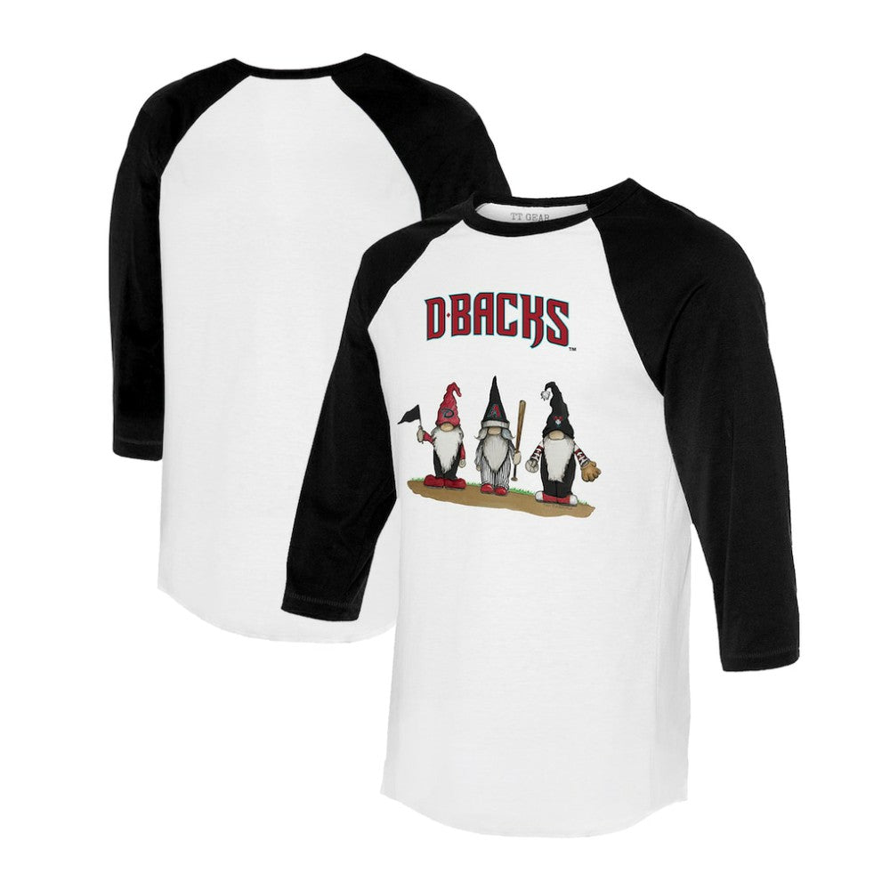 Arizona Diamondbacks Tiny Turnip Unisex Gnomes 3/4-Sleeve Raglan T-Shirt Discount