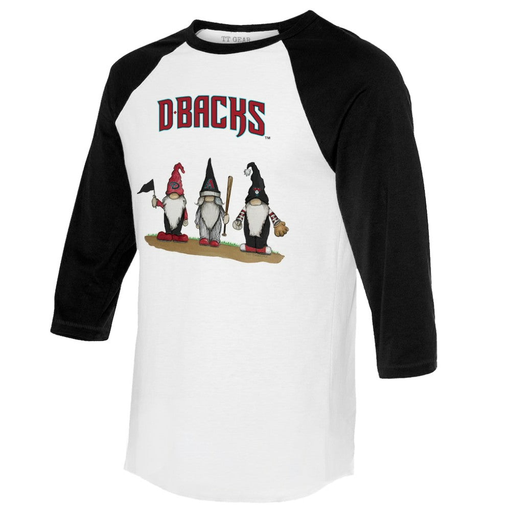 Arizona Diamondbacks Tiny Turnip Unisex Gnomes 3/4-Sleeve Raglan T-Shirt Discount