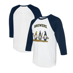 Milwaukee Brewers Tiny Turnip Unisex Gnomes 3/4-Sleeve Raglan T-Shirt Discount