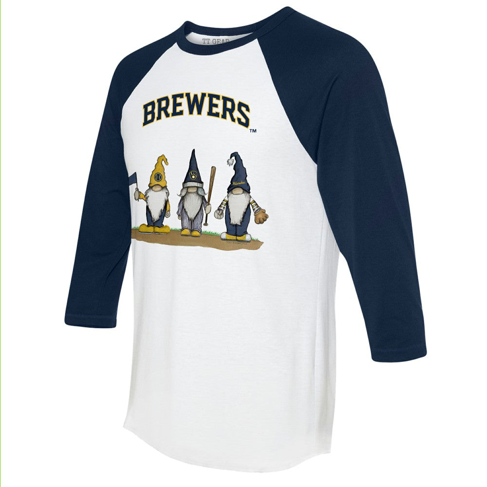 Milwaukee Brewers Tiny Turnip Unisex Gnomes 3/4-Sleeve Raglan T-Shirt Discount