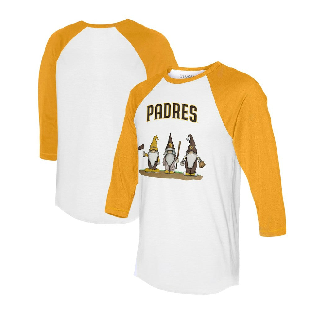 San Diego Padres Tiny Turnip Unisex Gnomes 3/4-Sleeve Raglan T-Shirt Discount