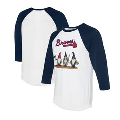 Atlanta Braves Tiny Turnip Unisex Gnomes 3/4-Sleeve Raglan T-Shirt Online