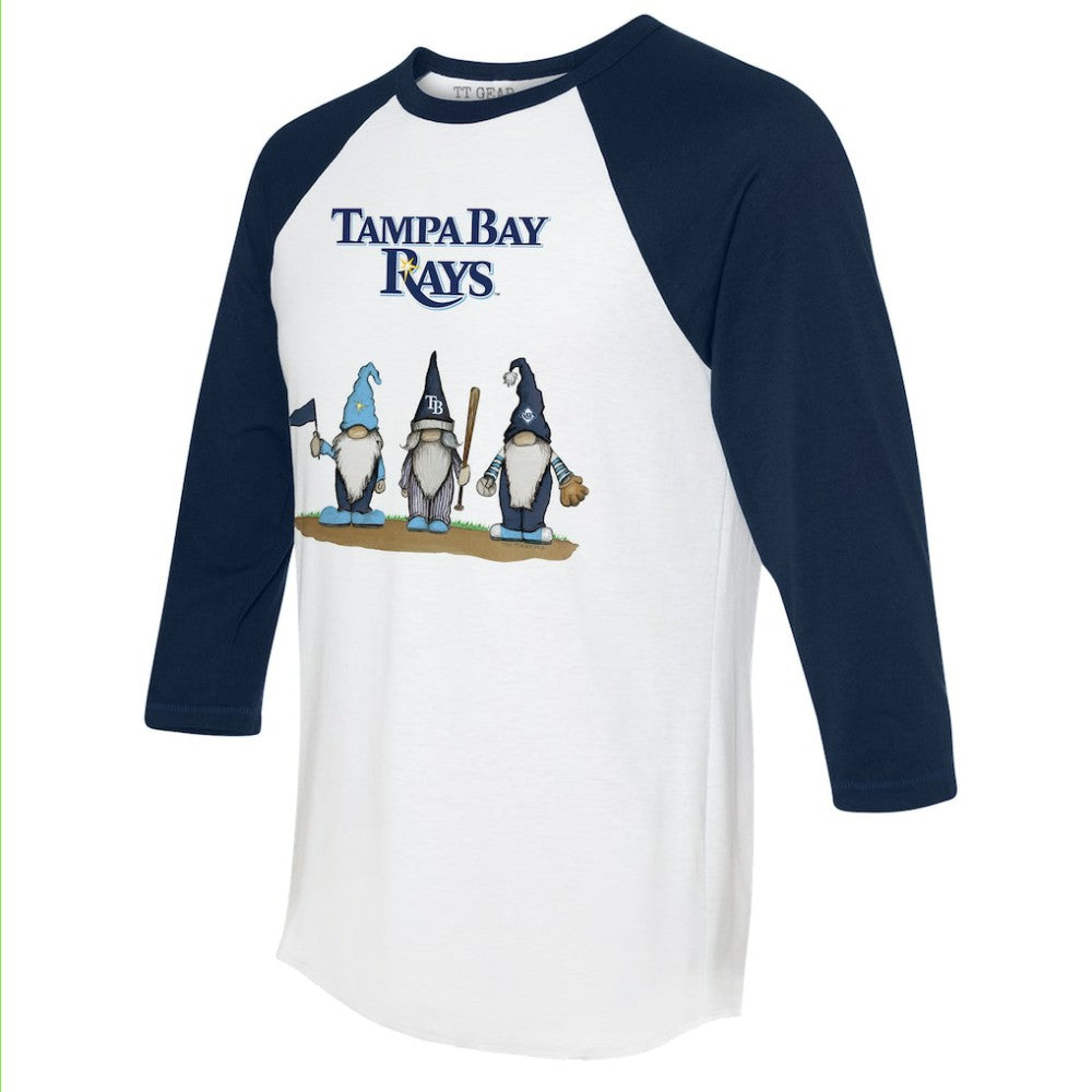 Tampa Bay Rays Tiny Turnip Unisex Gnomes 3/4-Sleeve Raglan T-Shirt Discount