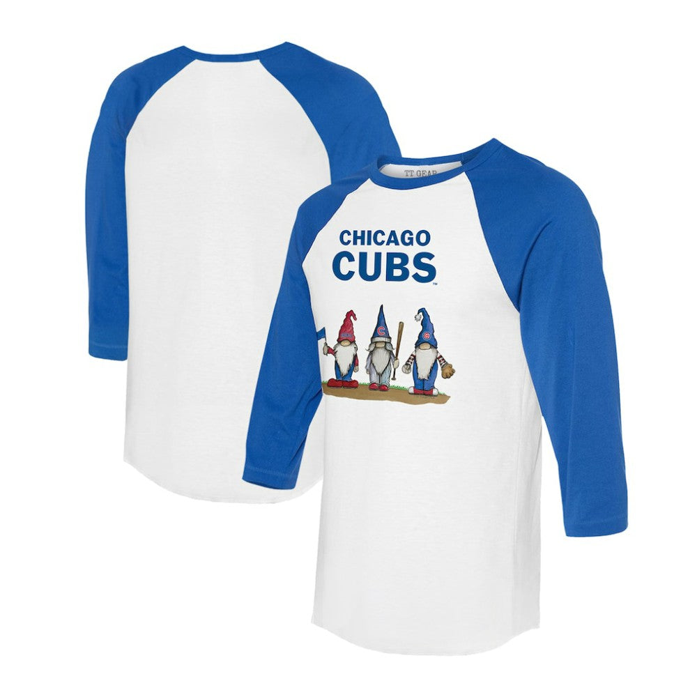 Chicago Cubs Tiny Turnip Unisex Gnomes 3/4-Sleeve Raglan T-Shirt Online