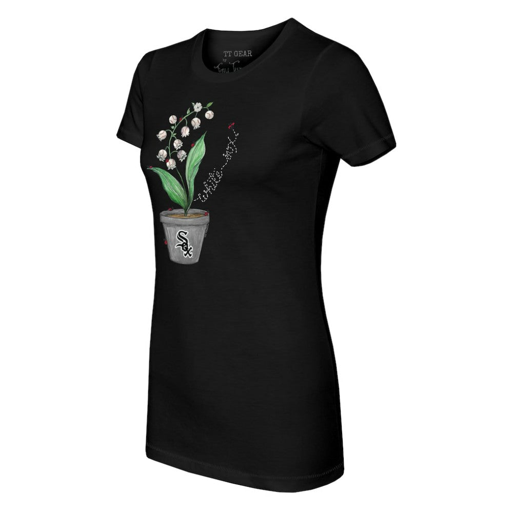 Chicago White Sox Tiny Turnip Women's Lilies & Ladybugs T-Shirt Sale
