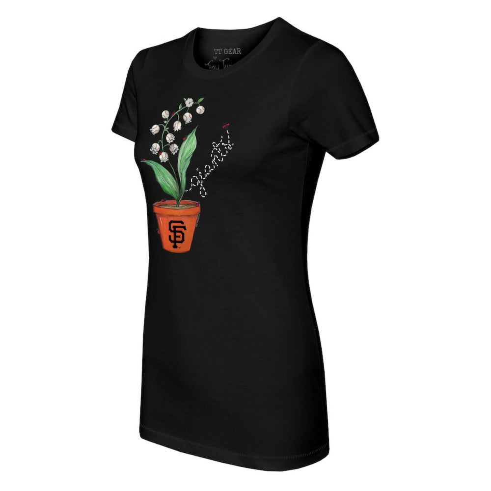 San Francisco Giants Tiny Turnip Women's Lilies & Ladybugs T-Shirt Discount