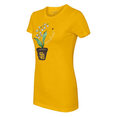 San Diego Padres Tiny Turnip Women's Lilies & Ladybugs T-Shirt for sale
