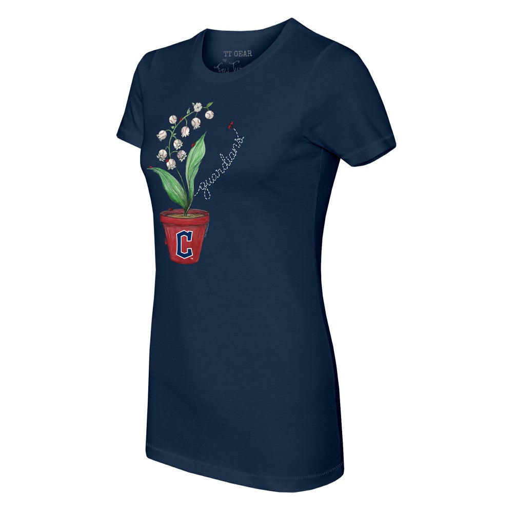 Cleveland Guardians Tiny Turnip Women's Lilies & Ladybugs T-Shirt Online
