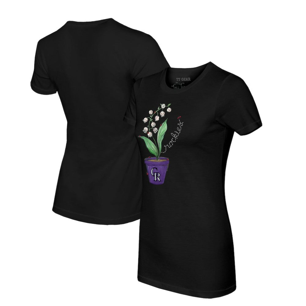 Colorado Rockies Tiny Turnip Women's Lilies & Ladybugs T-Shirt Discount