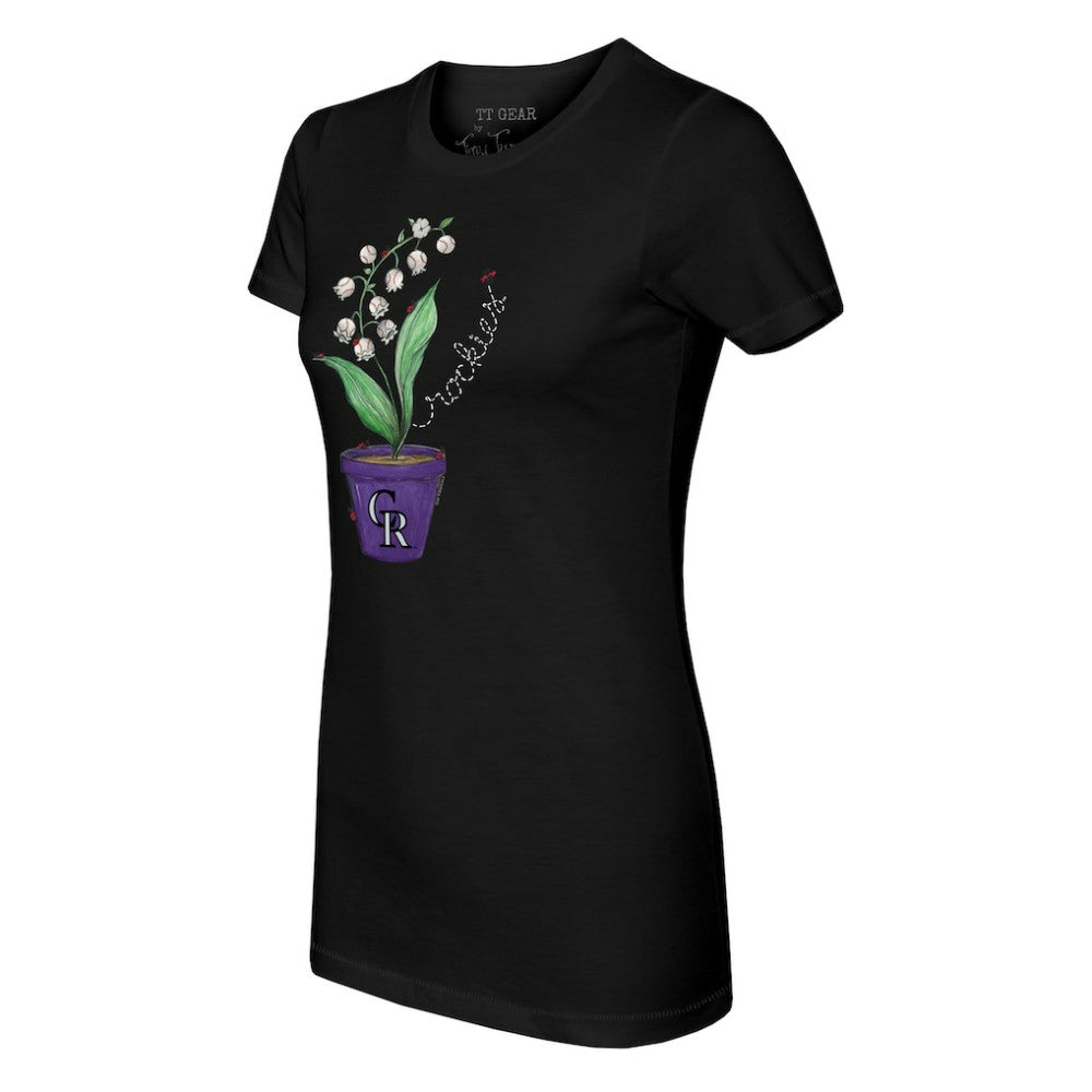 Colorado Rockies Tiny Turnip Women's Lilies & Ladybugs T-Shirt Discount