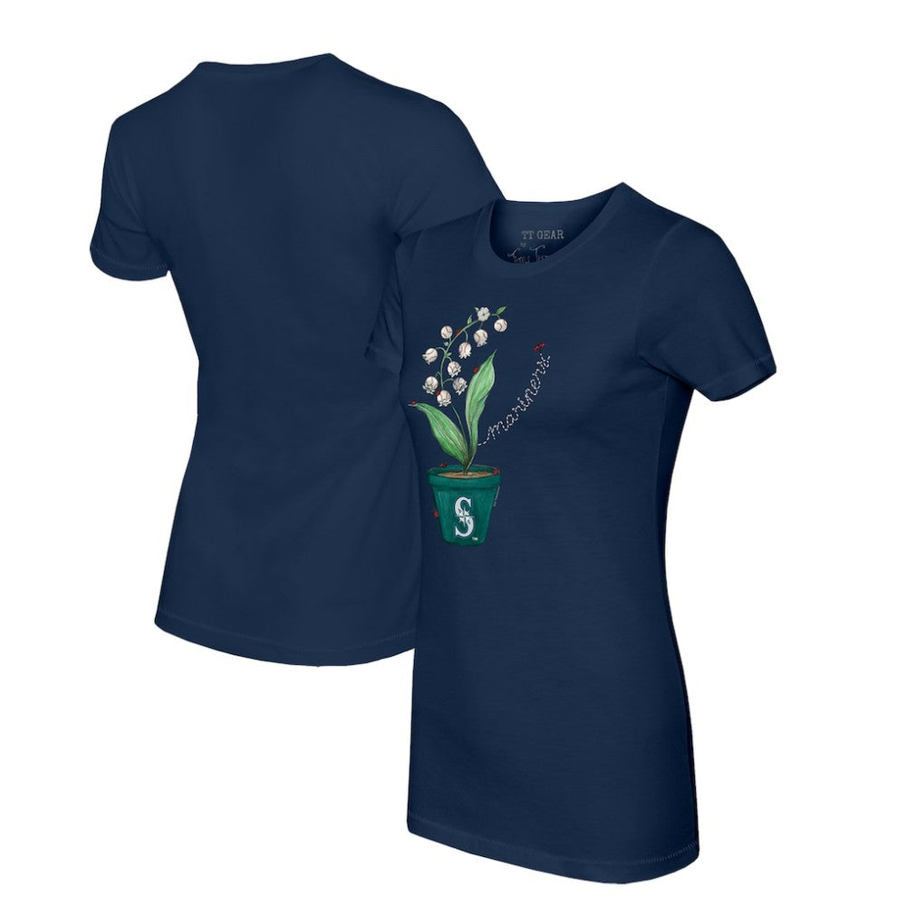 Seattle Mariners Tiny Turnip Women's Lilies & Ladybugs T-Shirt Online